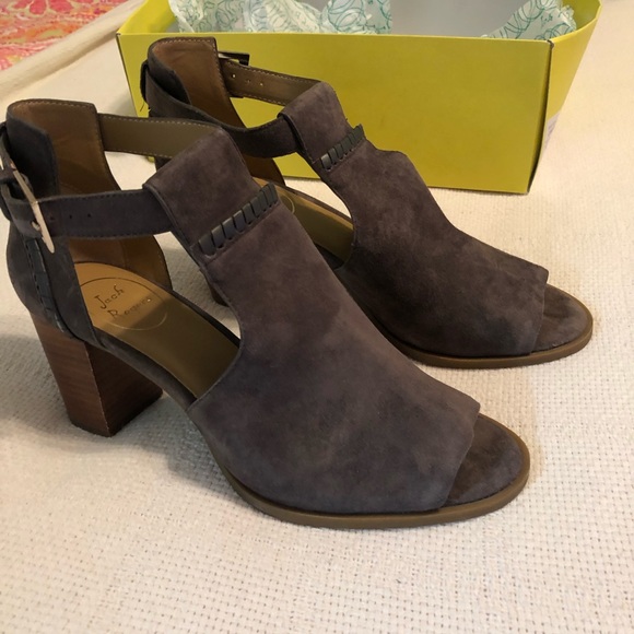 cameron suede open toe bootie